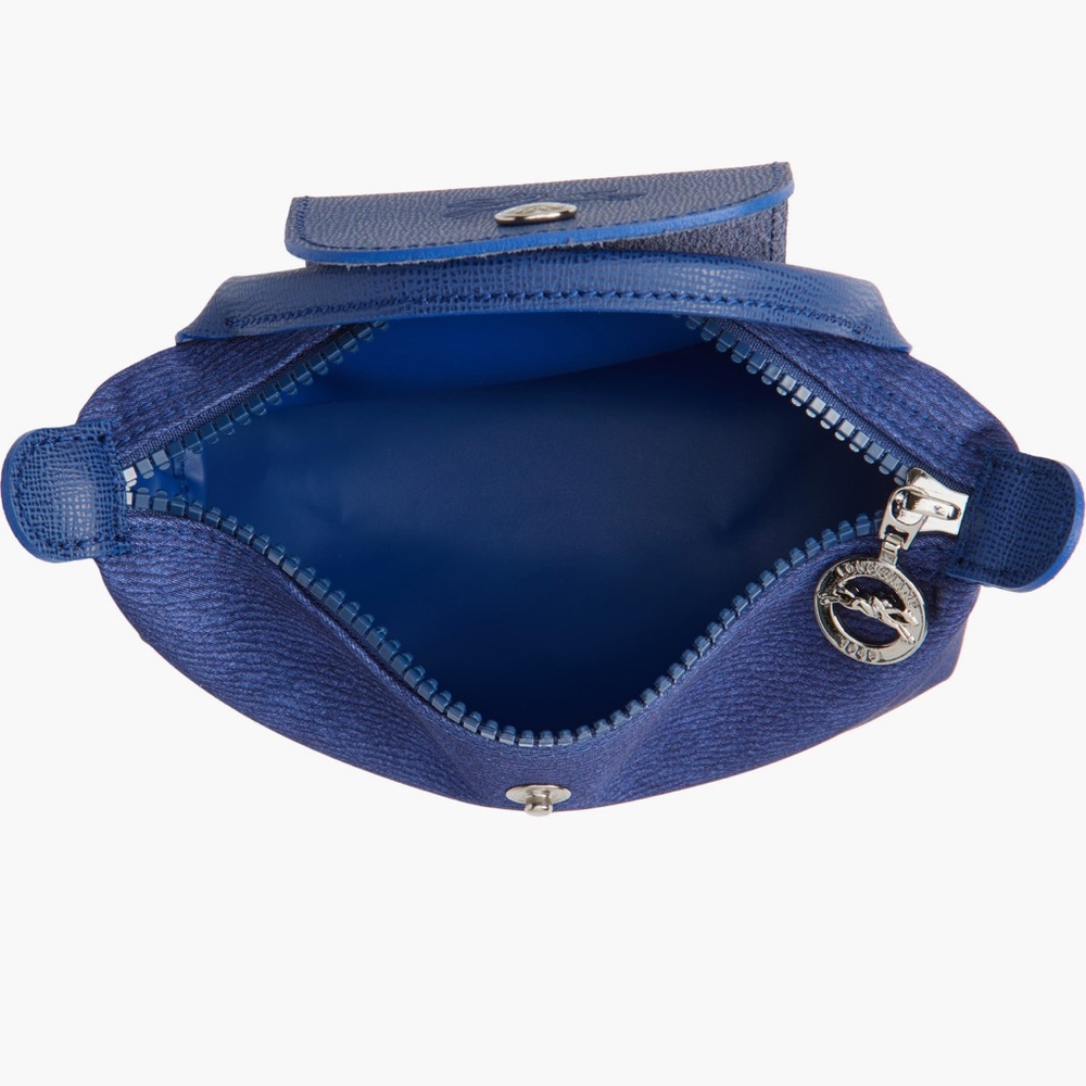 Longchamp Blue Small Top-Handle Cosmetic Pouch - Picture 3 of 9